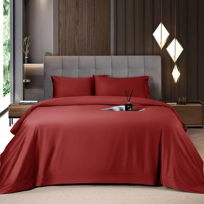 Bamboo Sheets Set 4 Pc,Cooling Breathable & Hotel Luxury Super Silky Soft, 16'' Deep Pocket.