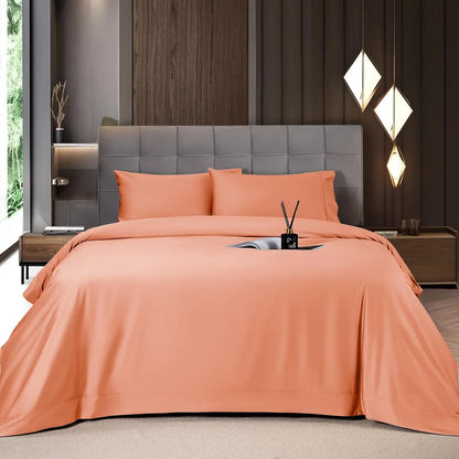 Bamboo Sheets Set 4 Pc,Cooling Breathable & Hotel Luxury Super Silky Soft, 16'' Deep Pocket.