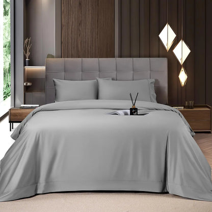 Bamboo Sheets Set 4 Pc,Cooling Breathable & Hotel Luxury Super Silky Soft, 16'' Deep Pocket.