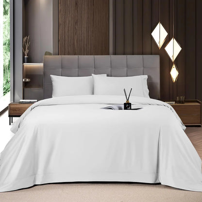 Bamboo Sheets Set 4 Pc,Cooling Breathable & Hotel Luxury Super Silky Soft, 16'' Deep Pocket.