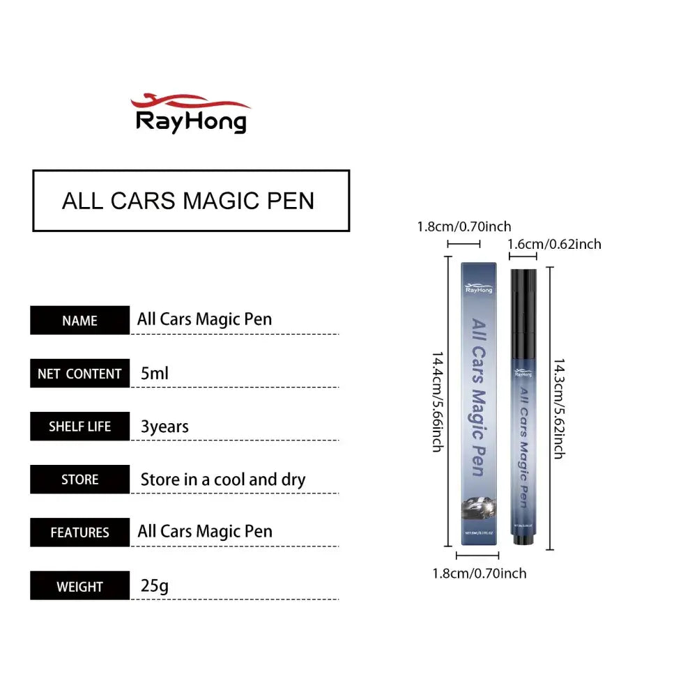 Magic Car Scratch Removal Pen – Easy DIY Auto Paint Touch-Up, Quick Scratch Repair & Gloss Restoration