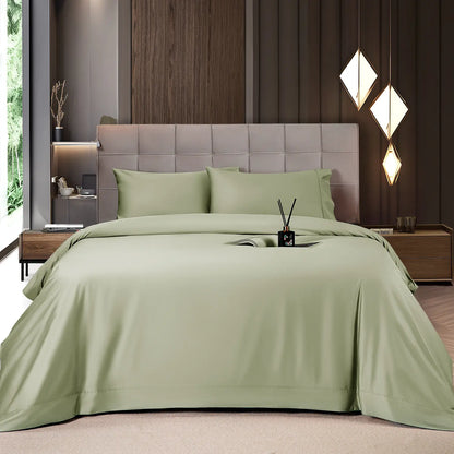 Bamboo Sheets Set 4 Pc,Cooling Breathable & Hotel Luxury Super Silky Soft, 16'' Deep Pocket.